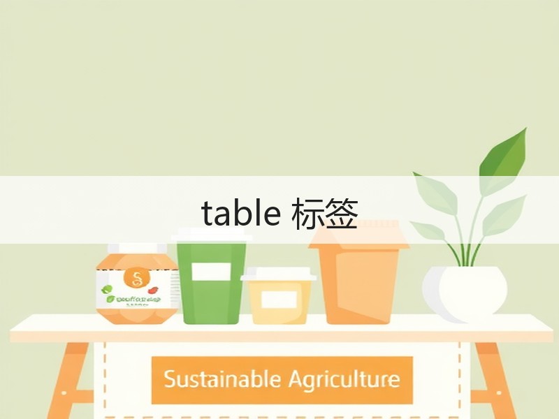 table 标签