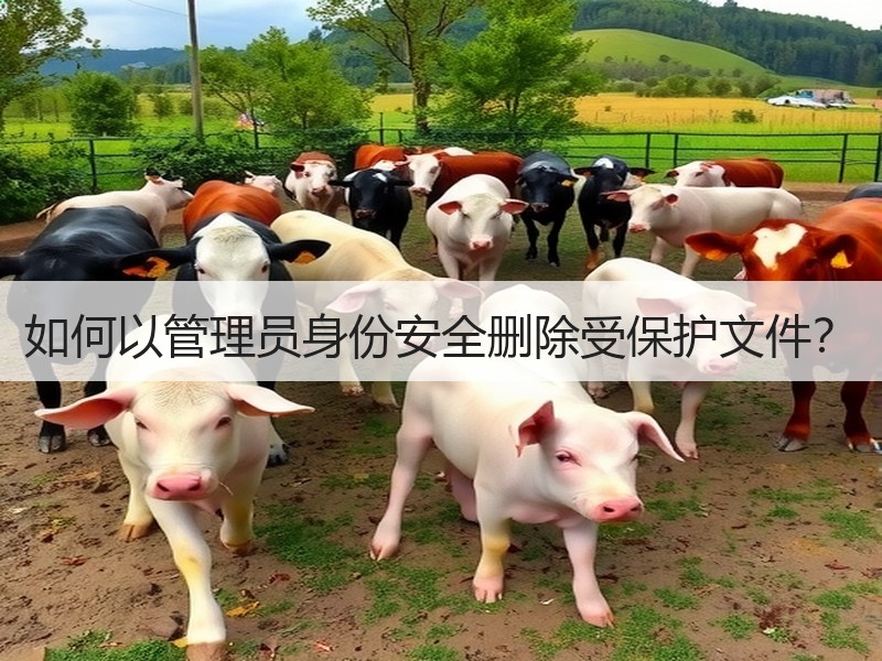 如何以管理员身份安全删除受保护文件？