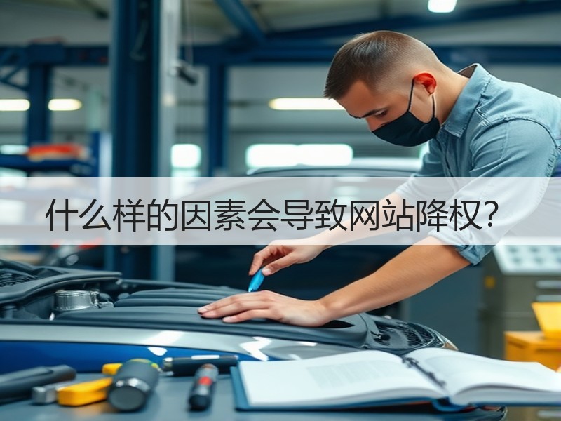 什么样的因素会导致网站降权？