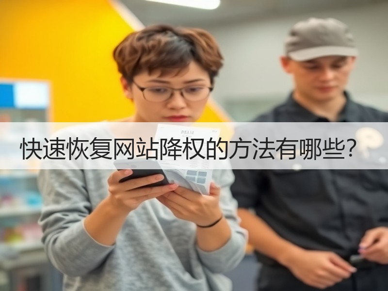快速恢复网站降权的方法有哪些？