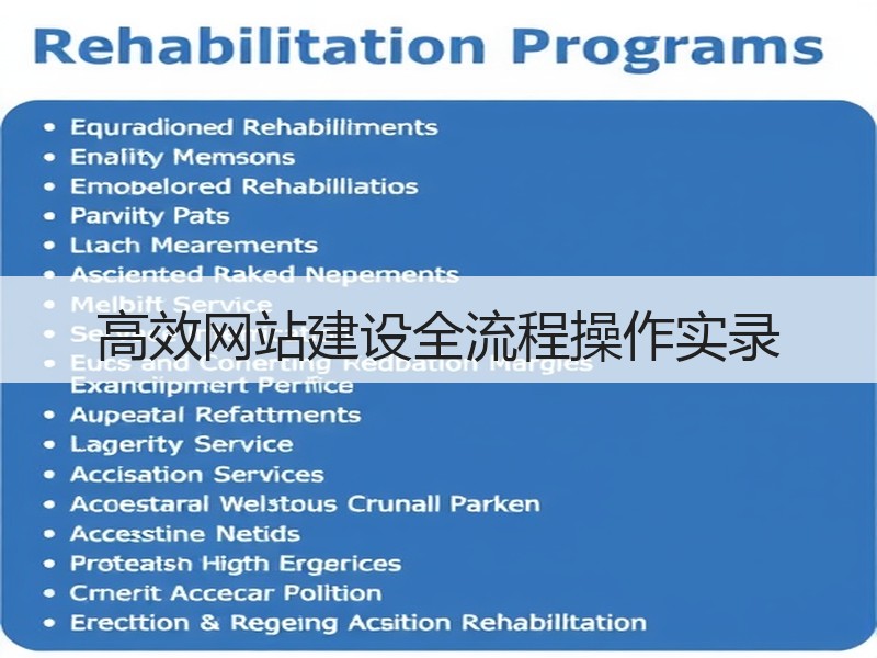 高效网站建设全流程操作实录