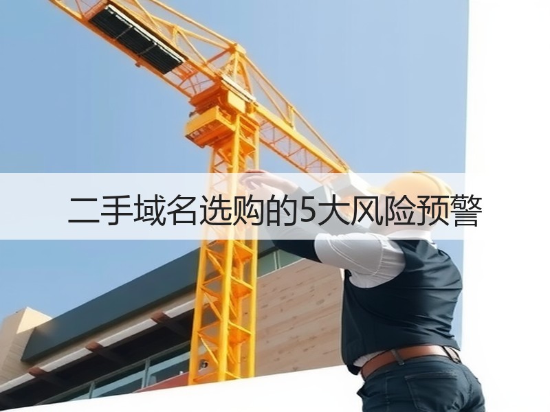 二手域名选购的5大风险预警