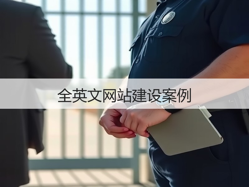全英文网站建设案例