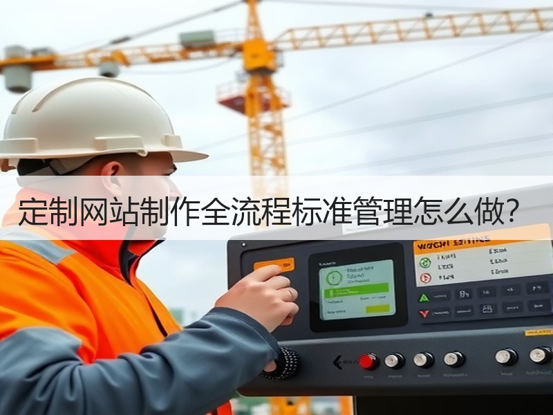 定制网站制作全流程标准管理怎么做？