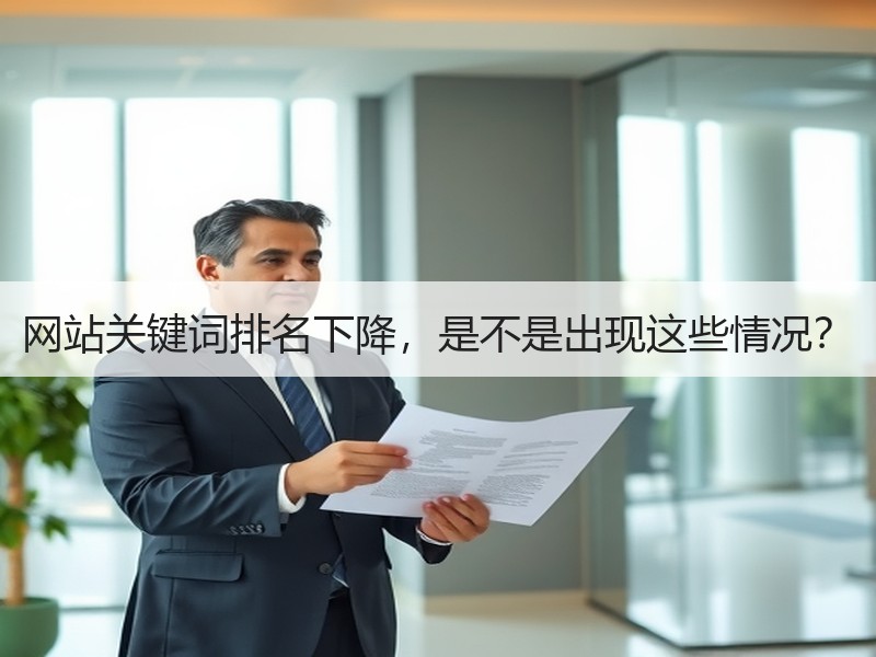 网站关键词排名下降，是不是出现这些情况？