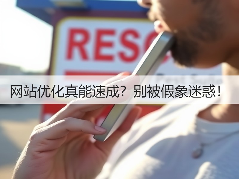 网站优化真能速成？别被假象迷惑！