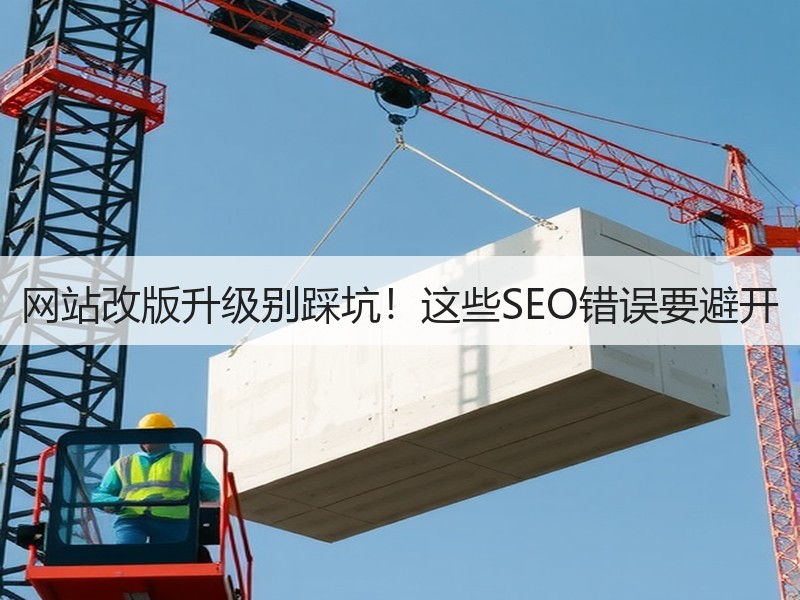 网站改版升级别踩坑！这些SEO错误要避开