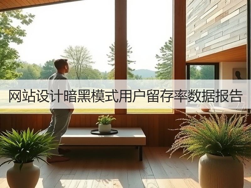 网站设计暗黑模式用户留存率数据报告