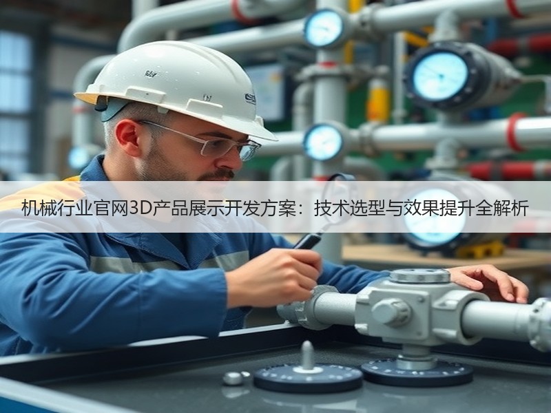 机械行业官网3D产品展示开发方案：技术选型与效果提升全解析
