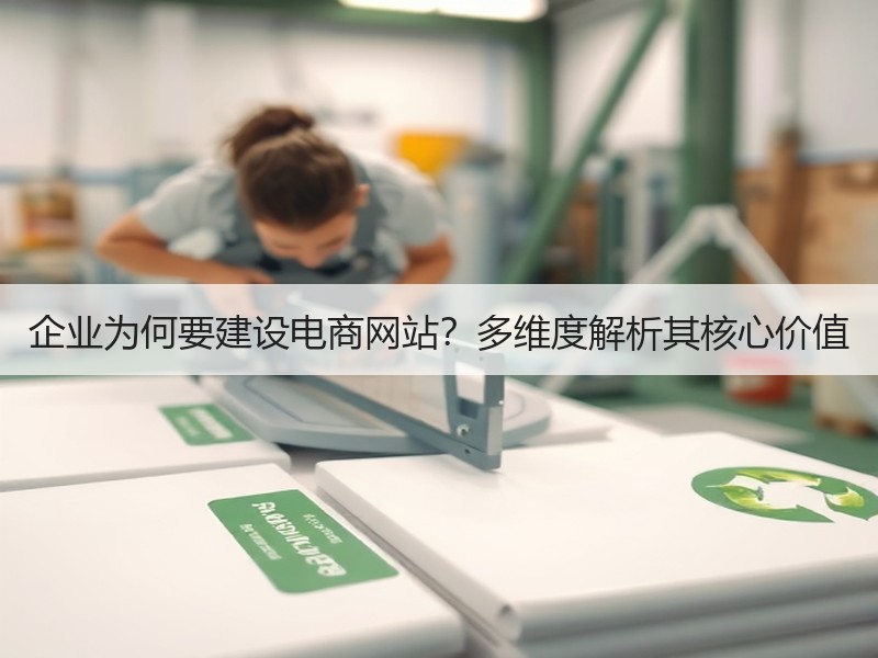 企业为何要建设电商网站？多维度解析其核心价值