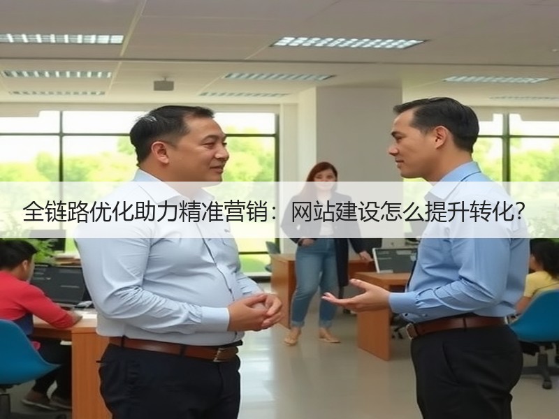 全链路优化助力精准营销：网站建设怎么提升转化？