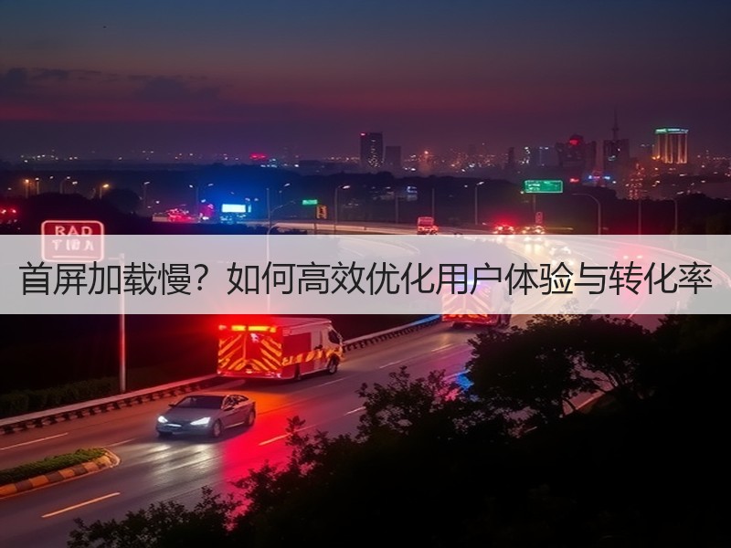 首屏加载慢？如何高效优化用户体验与转化率
