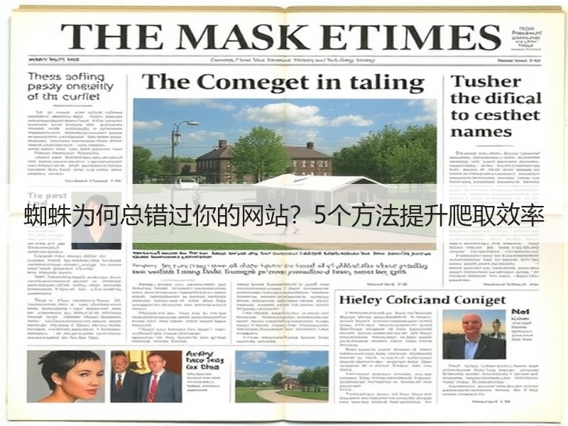 蜘蛛为何总错过你的网站？5个方法提升爬取效率