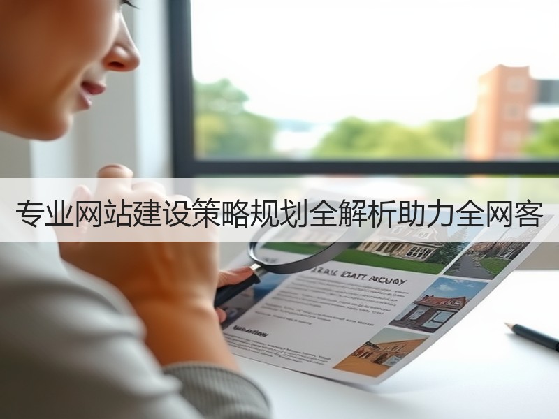 专业网站建设策略规划全解析助力全网客